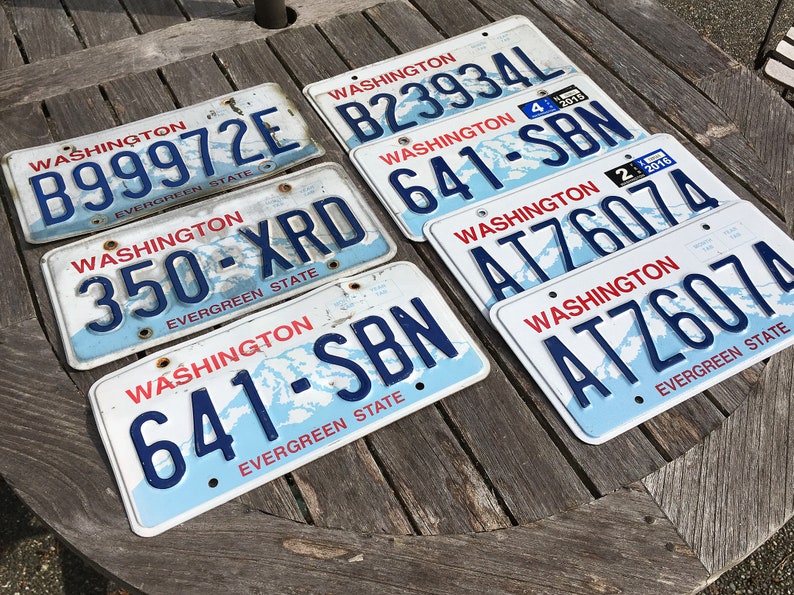 Sale Old Metal Auto License Plates for WA & CA Etsy