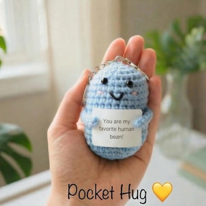 Positieve gehaakte aardappelsleutelhanger, zakknuffelcadeau, cadeau emotionele steun