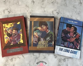 PAQUETE: Game Changer, Hot Rivalry, The Long Game de Rachel Reid / Libros de tapa dura con encuadernación personalizada