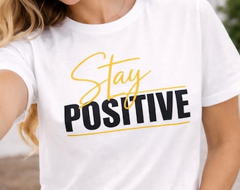 Camiseta con mensaje positivo y cita motivacional. Camiseta minimalista con estampado gráfico. Regalo inspirador.