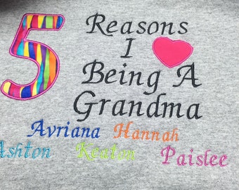 Personalized Crew Neck Grandma Sweatshirt Xl And Bigger Personalized Crew Neck Grandma Sweatshirt Xl And Bigger