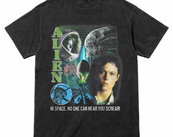 Camiseta con póster de película retro de terror espacial de Alien Ripley de 1979