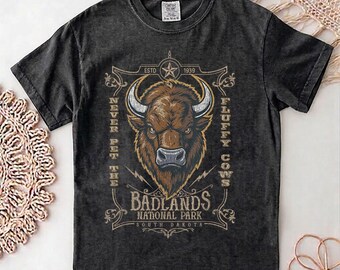 Camiseta unisex "No acaricies a las vacas esponjosas", camiseta de búfalo, camiseta "No acaricies a la vaca esponjosa", camiseta de vida silvestre, humor de vida silvestre, vaca divertida