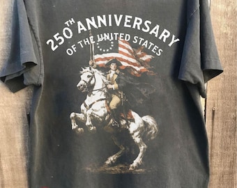 250th Anniversary Vintage 90s Shirt, Revolutionary War Soldiers, Comfort Colors Tee