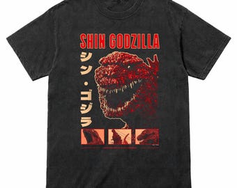 Camiseta con collage de Shin Godzilla: Una ciudad condenada con monstruos