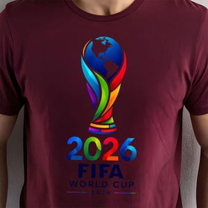 FIFA World Cup 2026 Trophy PNG (Digital Download) – Soccer Art Logo Style image 8