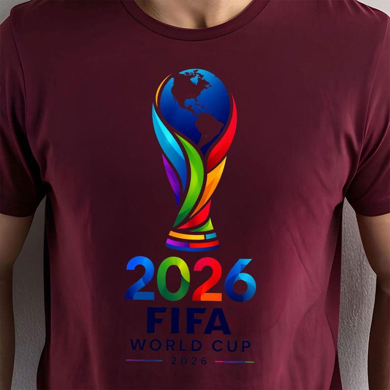 FIFA World Cup 2026 Trophy PNG (Digital Download) – Soccer Art Logo Style image 8