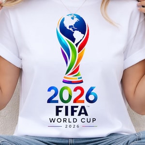 FIFA World Cup 2026 Trophy PNG (Digital Download) – Soccer Art Logo Style image 1