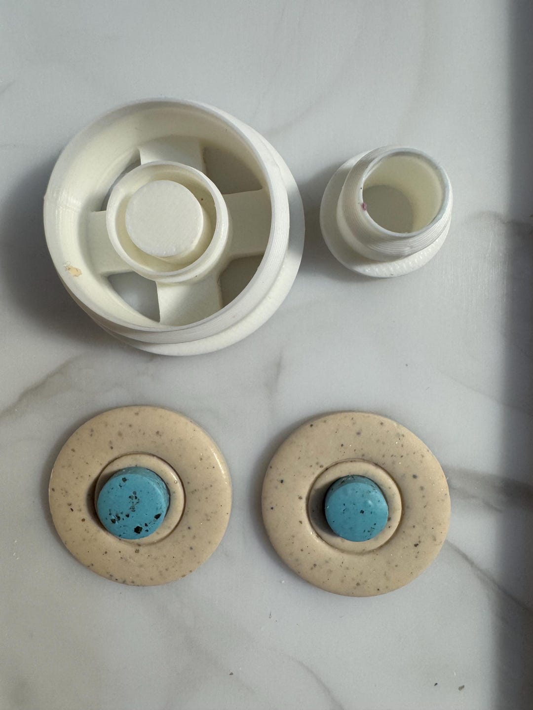 3D Printed Circle Clay Cutter With Enlay, PLA Tool for Earrings - Etsy