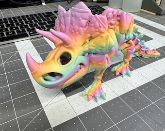 3D Printed Flexi-Triceratops