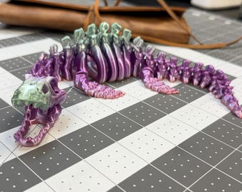Plesiosaurus Skeleton Flexi – Articulated 3D Printed Fossil Desk Toy