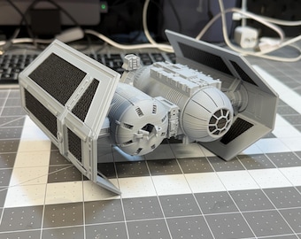 Imperial TIE Bomber Desk Model – 3D Printed Starfighter Display