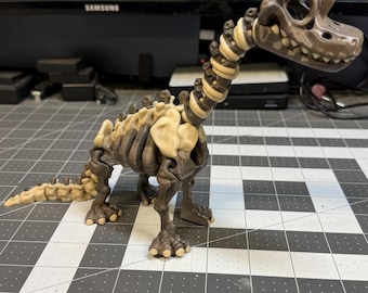 Articulated Brachiosaurus Skeleton – Poseable 3D Printed Dinosaur Toy