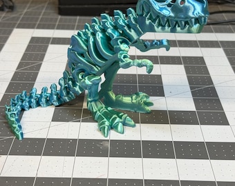 Articulated T-Rex Skeleton – Poseable 3D Printed Dinosaur Fidget Toy