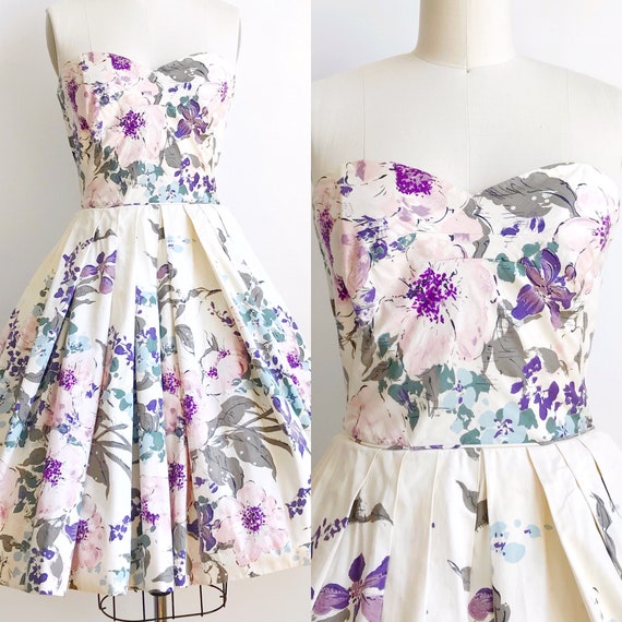 50s Vintage Rappi Magnolia Blossom Floral Sweethea