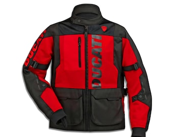 Chaqueta de verano Ducati Style Tour C1 - Tejido de malla ventilado, ideal para viajes de aventura.