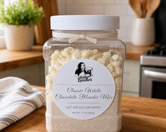 Classic Golden Blondie Mix in Jar – Brown Sugar Blondies – Buttery Southern Dessert Bars
