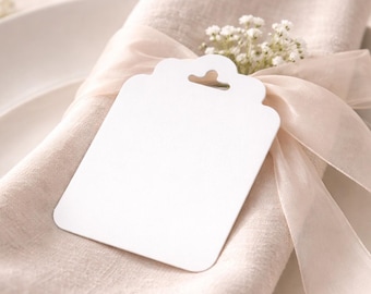 White Die Cut Tags, DIY Wedding Invitations, Favor Tags, Escort Cards, Jewelry Cards,110 lb Premium, DIY Invitations, Card Making Supplies