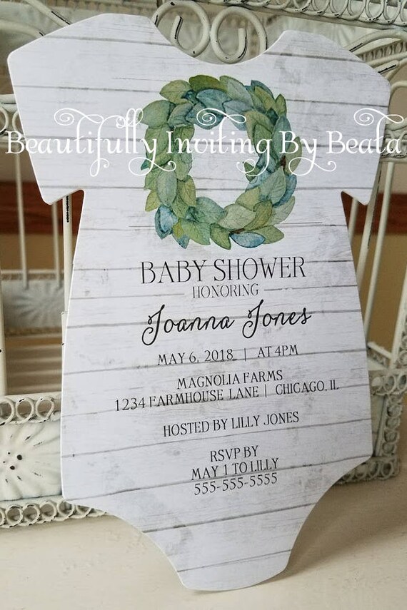 farmhouse baby shower invitations
