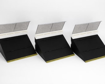 3-Pack 1:24 NASCAR Diecast Car Track Display Stands – 3D Printed Collector Base