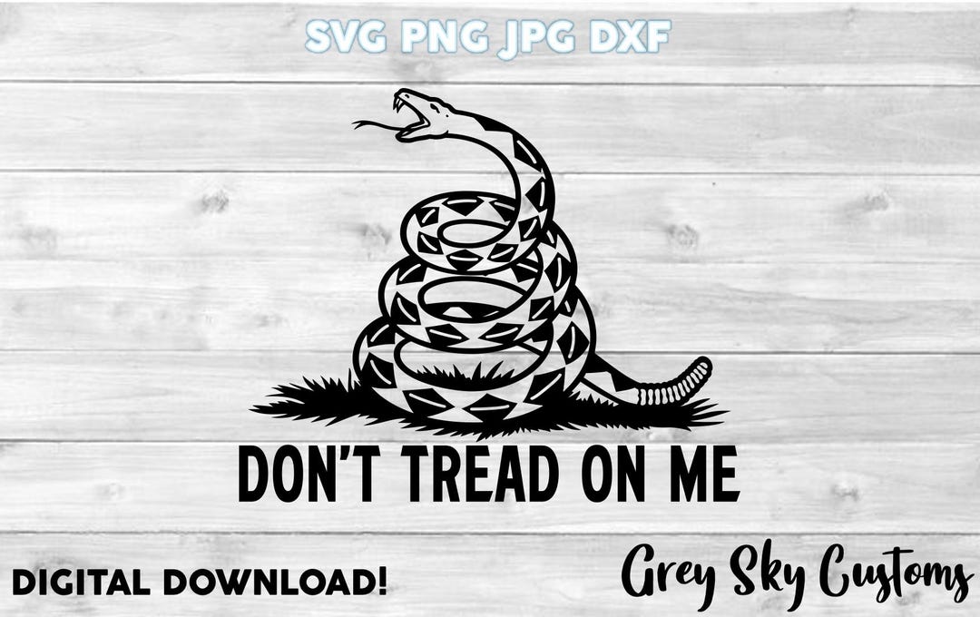 Don't Tread on Me Snake Gadsden Flag Files | Rattlesnake Silhouette ...