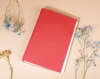 Vintage Reclaimed Repurposed Handbound Book Watercolor Sketchbook - With a Little Luck