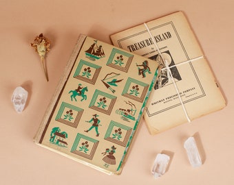 Vintage zurückgefordert wiederverwendet handgebundene Buch Journal Skizzenbuch - Schatzinsel