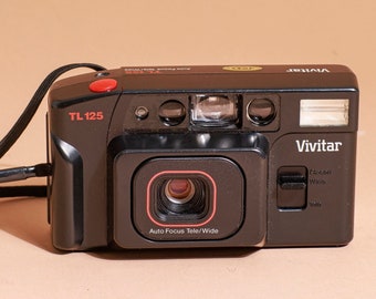 Vintage Vivitar TL125 Point & Shoot 35mm Film Camera