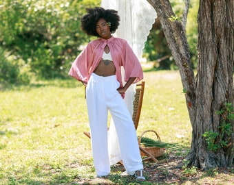 パンツ 50s rayon gaba slacks trousers beige Beige Chino Pants, 90s Suit Pants, Vintage Womens Work Trousers