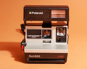 Vintage Black Grey Polaroid Sun 600 LMS Instant 600 Film Camera