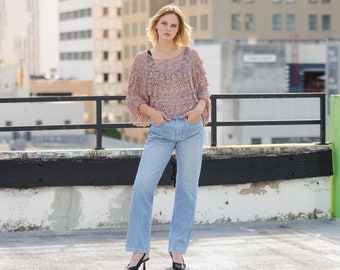 80s Light Blue Soft Distressed Levis Jeans Vintage Denim Mid Rise Straight Leg Pants