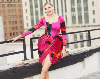 short evening dress Pink round neck tulle sequin short prom dress pink cocktail dress – dresstby