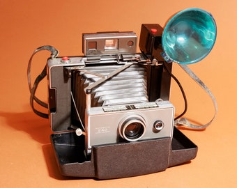 Vintage Grey Polaroid Automatic 240 Land Instant Folding Film Decor Prop Collectable Camera