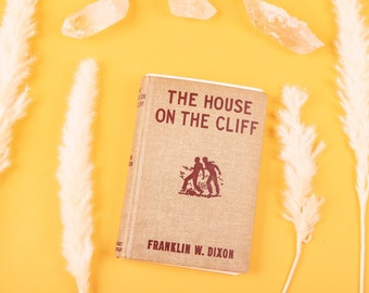 Vintage Reclaimed Repurposed Handbound Book Journal Sketchbook - The House on The Cliff
