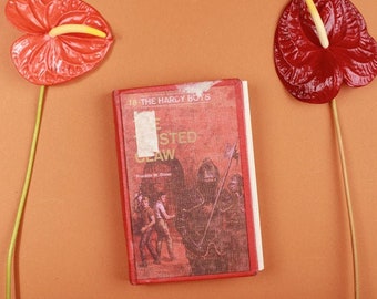 Vintage Reclaimed Repurposed Handbound Book Journal Sketchbook - The Twisted Claw The Hardy Boys