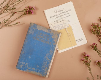 Vintage Reclaimed Repurposed Handbound Book Journal Sketchbook - Cruden's Complete Concordance