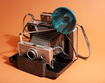 Vintage Grey Polaroid Automatic 240 Land Instant Folding Film