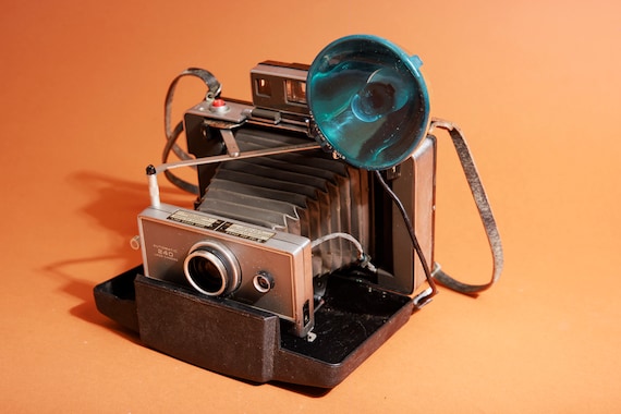 Vintage Grey Polaroid Automatic 240 Land Instant Folding Film