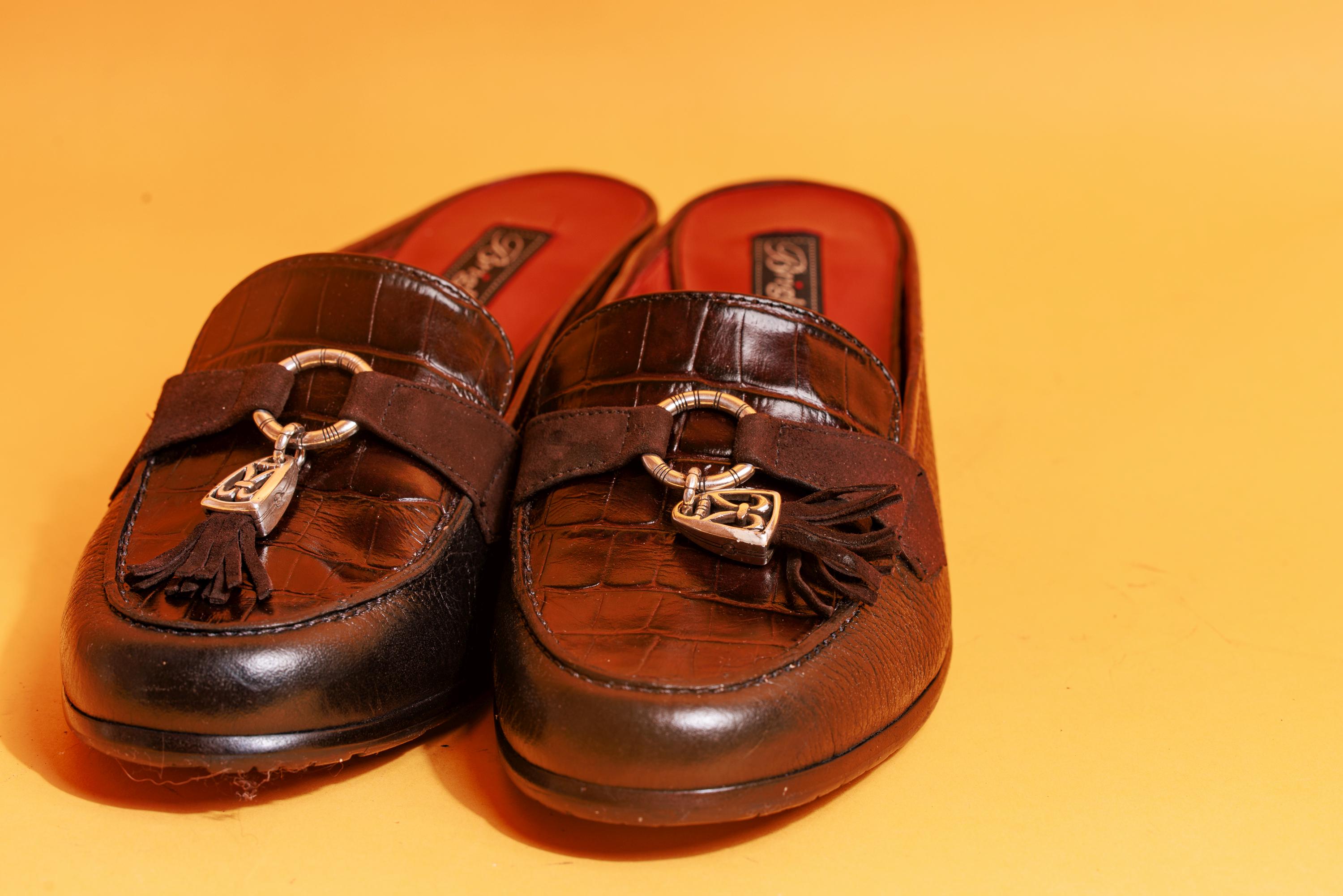 Vintage Brown Leather Tassel Loafers: 80s Kiltie Slip-ons - Etsy display picture 3