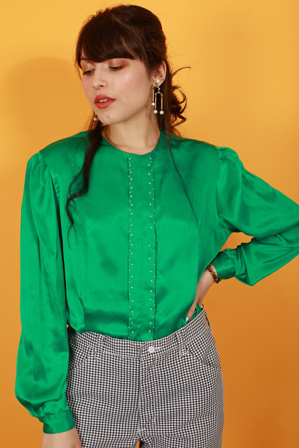 GREED - GREED☆angora beaver blouse Zenda Long Sleeve Blouse - Multi-color | Levi's® US