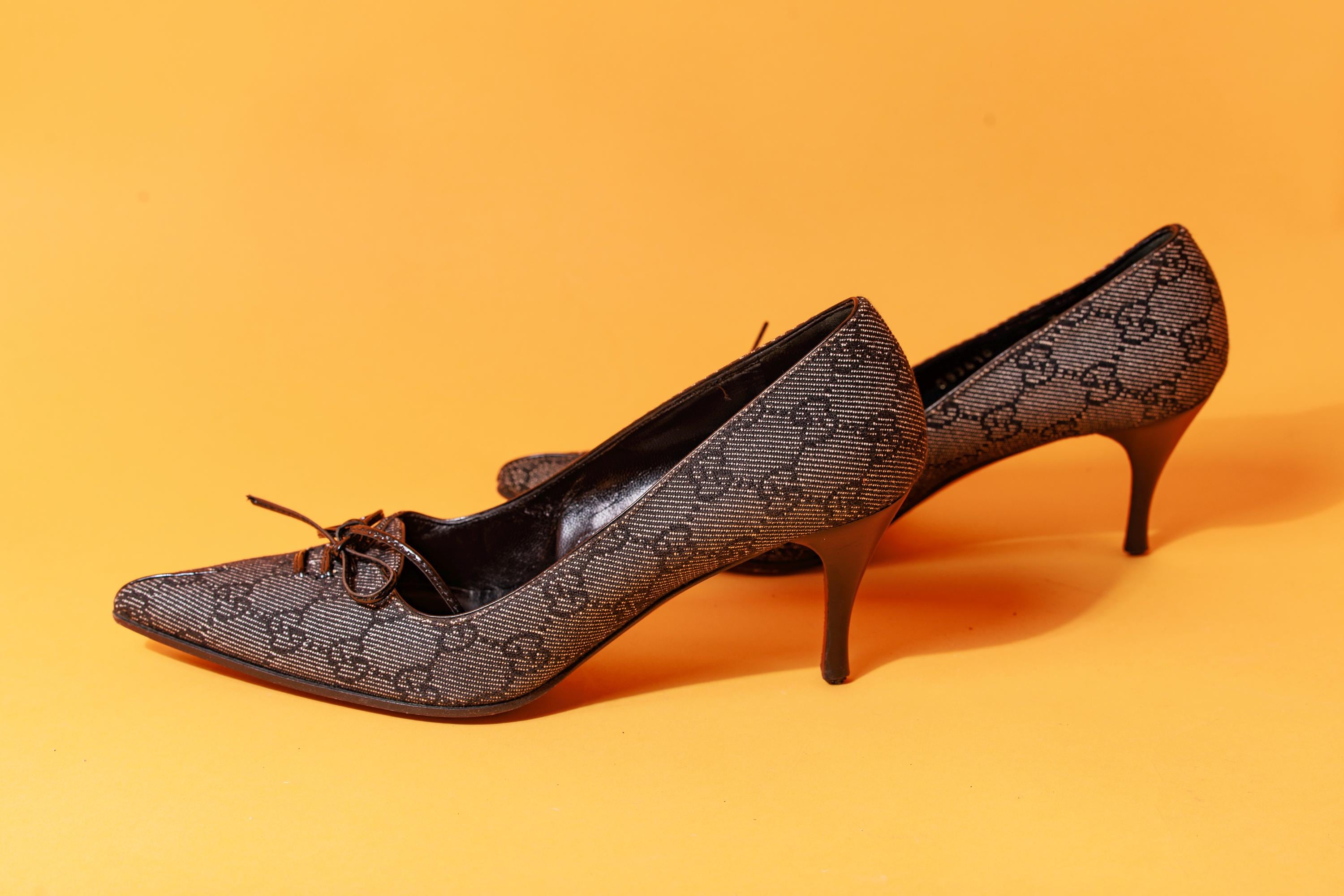 Gucci Monogram Heels - Etsy