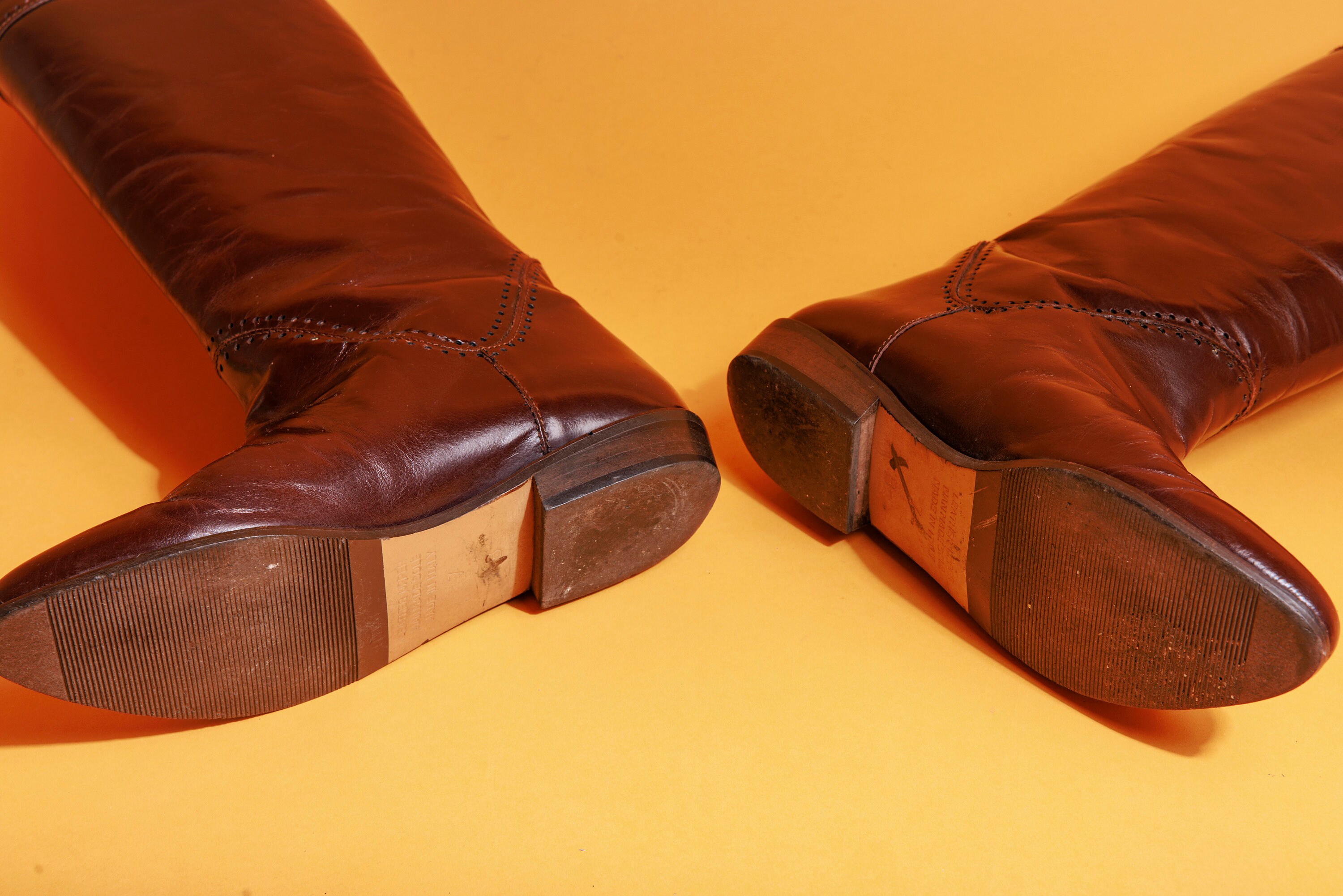 Vintage 70’s Tanino Crisci Men\'s Burgundy Italian  Leather Ankle Boots Tanino Crisci Italian Leather Boots Brown Size 38.5 EU — 6  main image 2
