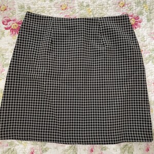 90s Black Plaid Mini Skirt Vintage High Waist Small A Line Skirt image 10
