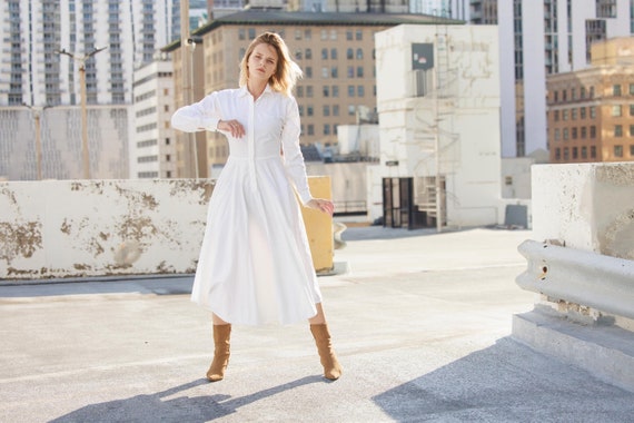 white christmas dresses Amalfi Cotton Shirt Dress Maxi Yellow Purple Lotus – Nature Me main image 0