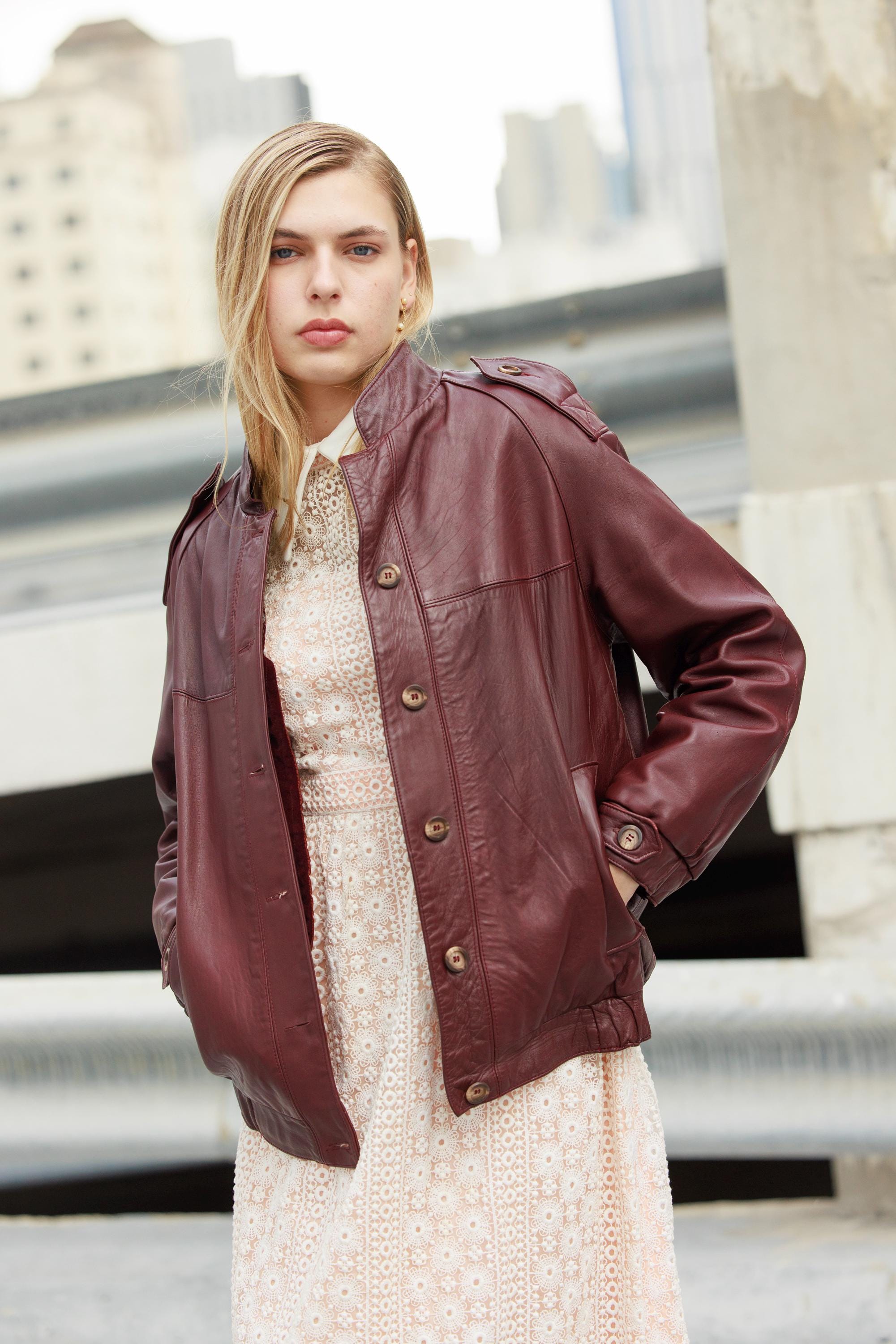 Womens Leather Blazer Burgundy - Etsy