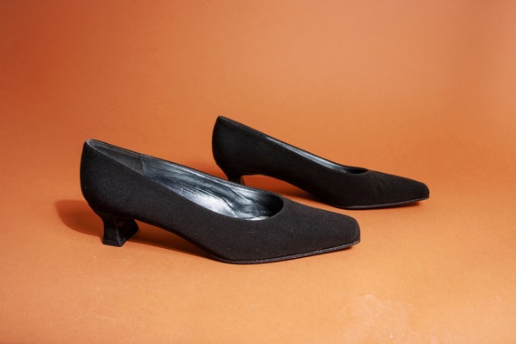 90s Black Classic Stuart Weitzman Designer Heels … - image 1