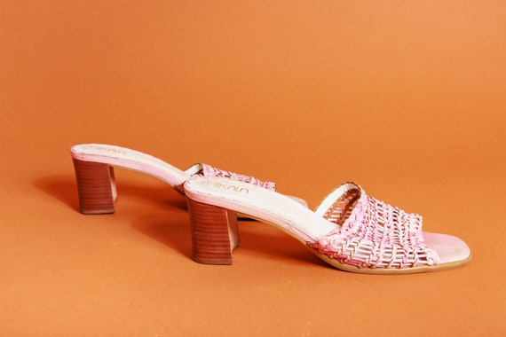 Chunky heel strappy shoes sales