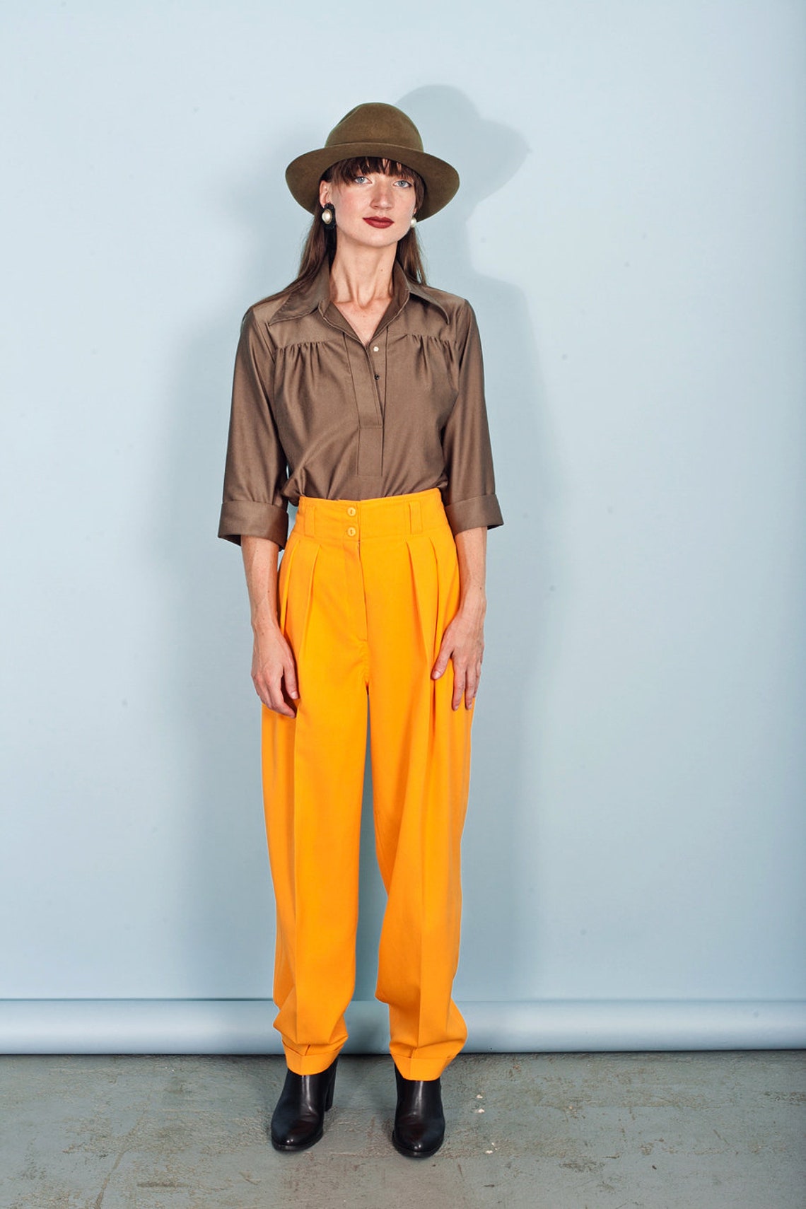 80's Bright Fuchsia Trousers main image 0