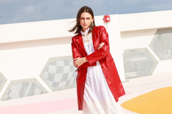 Deep hot sale red jacket