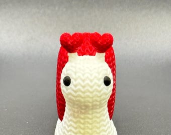 Figura de caracol con forma de corazón, regalo de San Valentín impreso en 3D, mini decoración de escritorio, caracol kawaii con corazón, pequeño regalo romántico, decoración de estantería